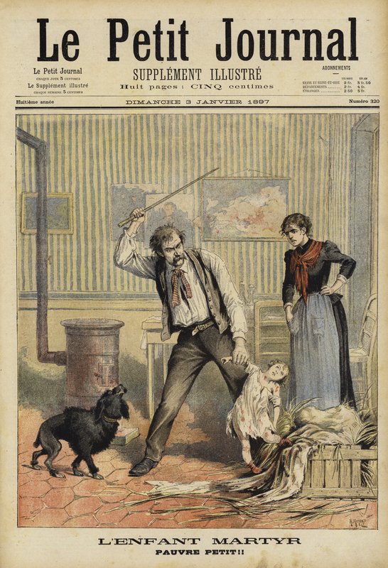 Mord an einem kleinen Kind, Frankreich, 1897 von French School