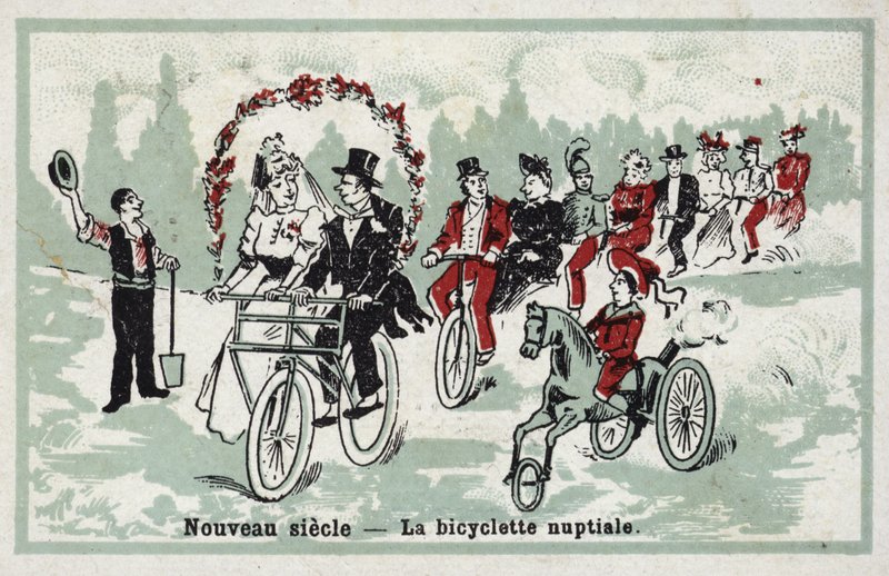 Neues Jahrhundert - das Hochzeitsfahrrad von French School