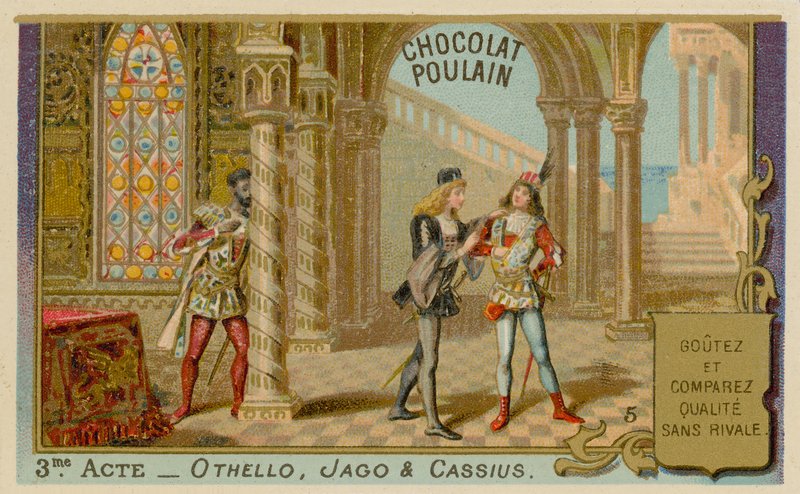 Othello, Chocolat Poulain Sammelkarte von French School