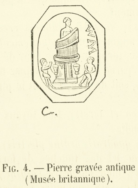 Antiker gravierter Stein, Britisches Museum von French School