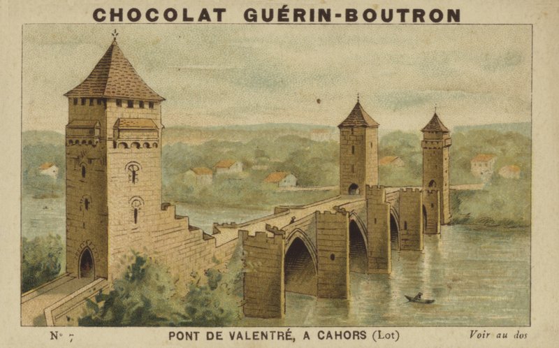 Valentre-Brücke in Cahors, Lot von French School
