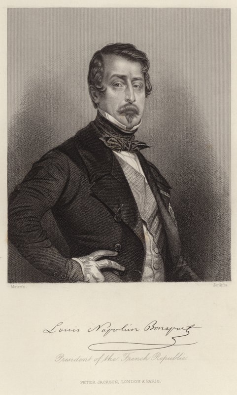 Porträt von Louis-Napoleon Bonaparte von French School