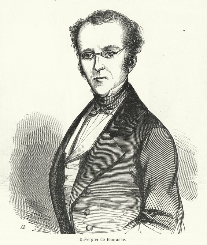Prosper Duvergier de Hauranne, französischer Politiker von French School
