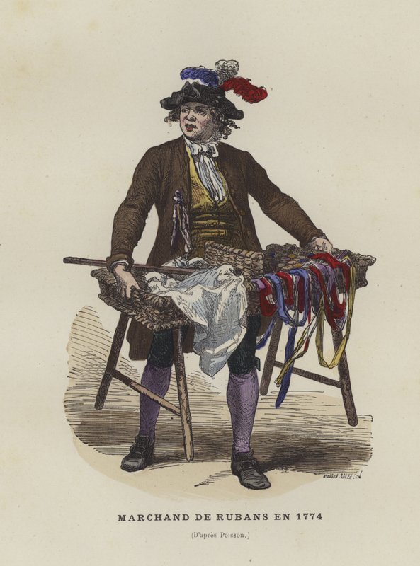 Bandverkäufer, 1774 von French School