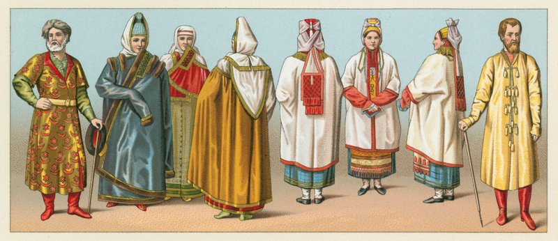 Russische Tracht von French School
