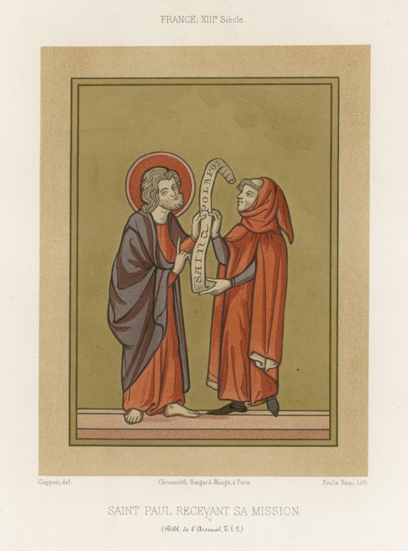 Der heilige Paulus erhält seine Mission von French School