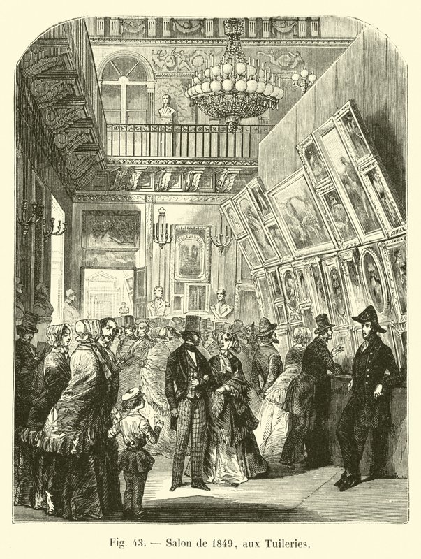 Salon von 1849 in den Tuilerien von French School