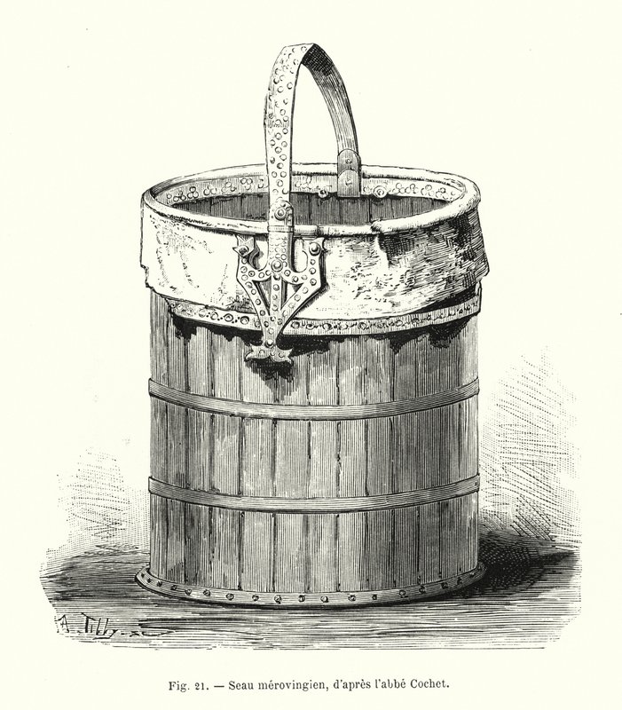 Merowingisches Siegel, nach Abbé Cochet (Gravur) von French School