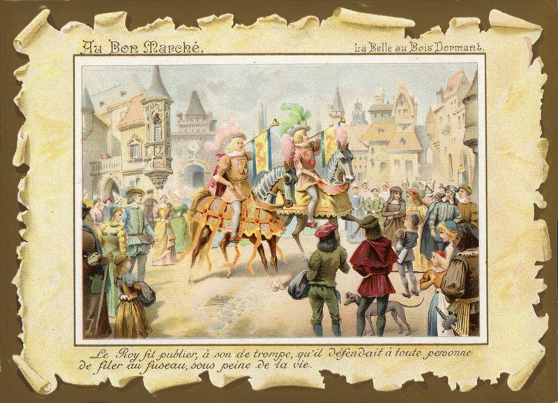 Dornröschen, Trompeter zu Pferd von French School