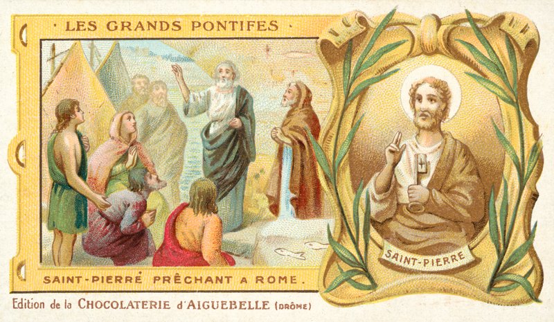 St. Peter predigt in Rom von French School