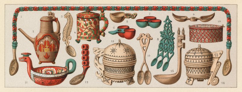 Schwedische Tracht von French School