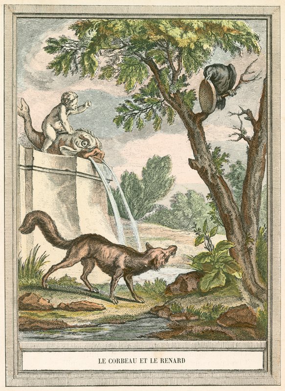 Der Rabe und der Fuchs von French School