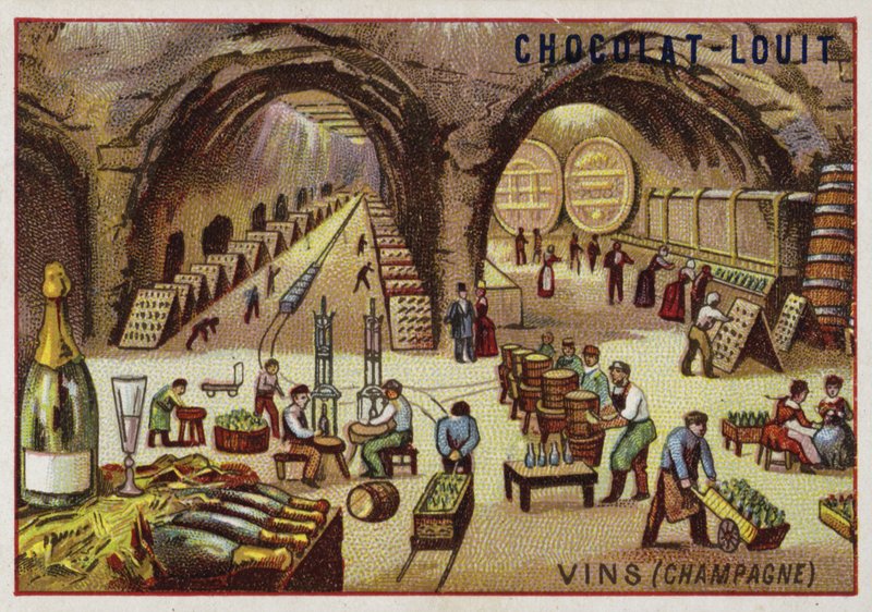 Weinherstellung (Champagner) von French School