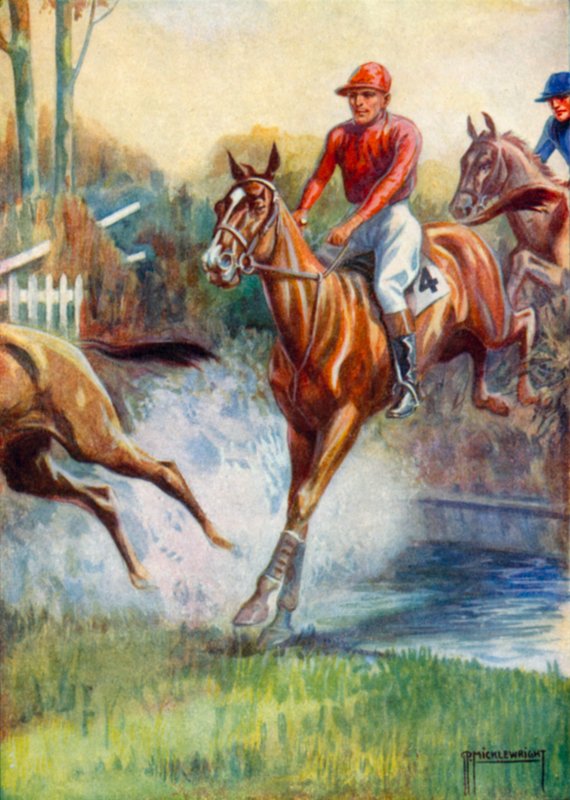 Illustration für Black Beauty (Farblithografie) von G.P. Micklewright