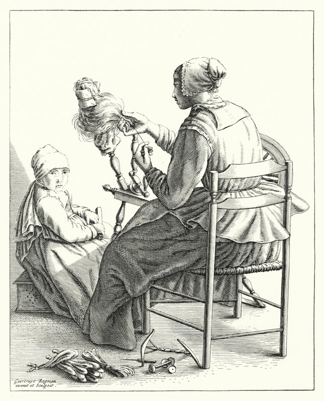 Die Spinnerin von Geertryut Roghman
