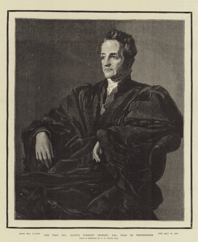 Der sehr ehrwürdige Arthur Penrhyn Stanley, DD, Dekan von Westminster von George Frederick Watts