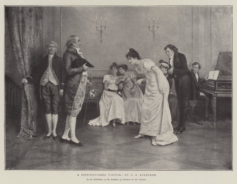 Ein angesehener Besucher von George Goodwin Kilburne