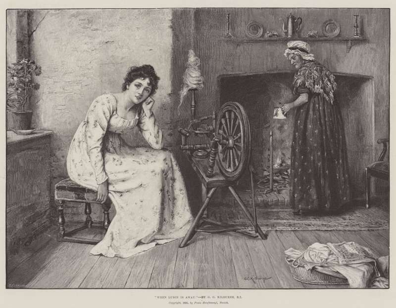 Wenn Lubin weg ist von George Goodwin Kilburne
