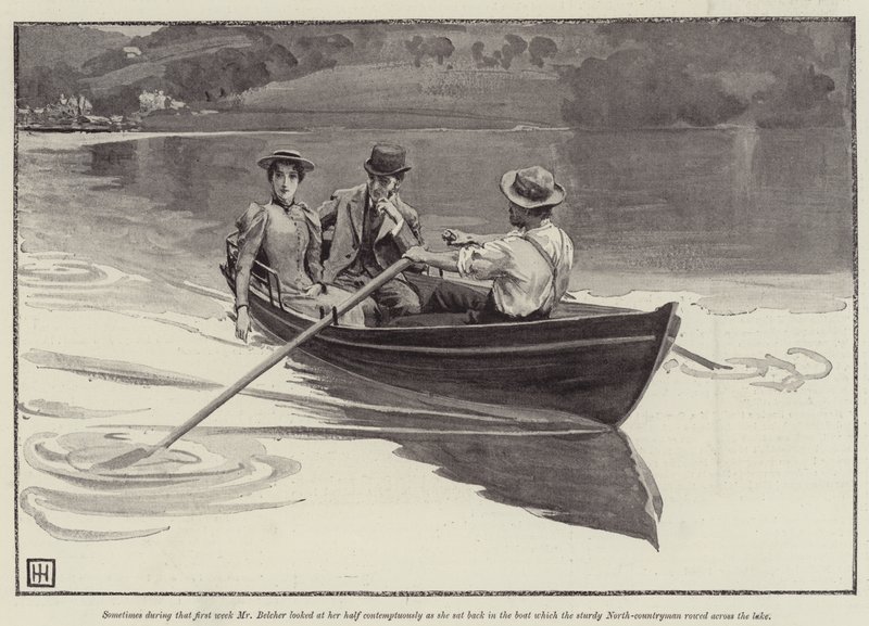 Illustration für A Flash of Summer, von Mrs W K Clifford von George Percy Jacomb Hood