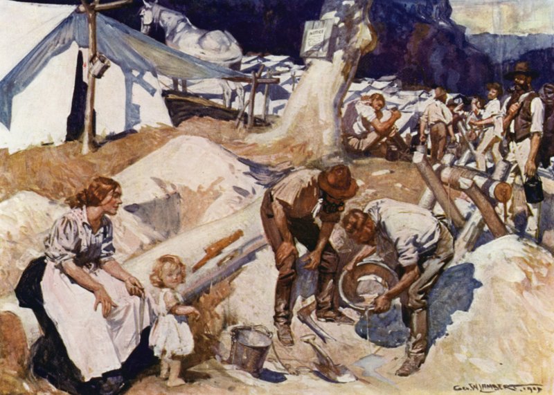 Illustration für Romance of Empire, Australien von George Washington Lambert