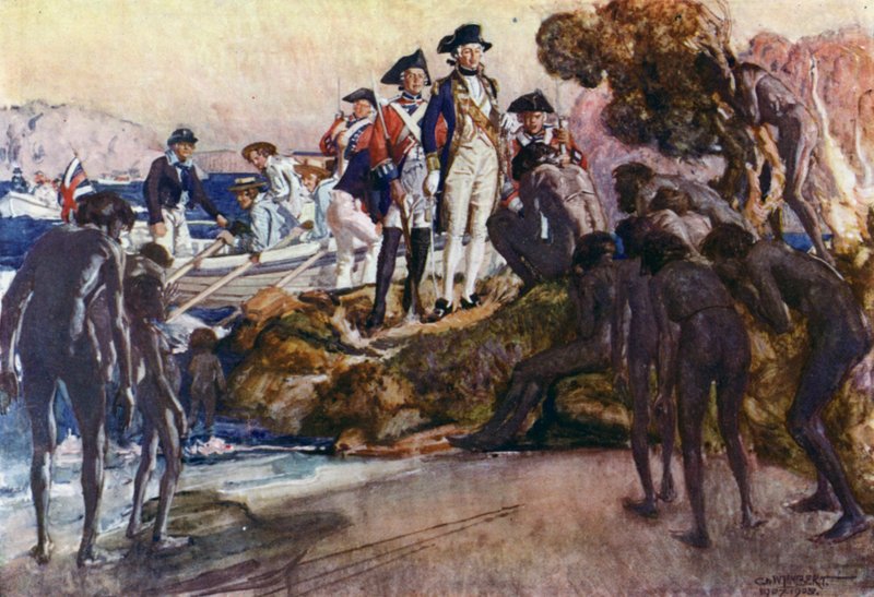 Illustration für Romance of Empire, Australien von George Washington Lambert
