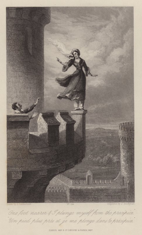 Rebecca und der Templer von George Cruikshank