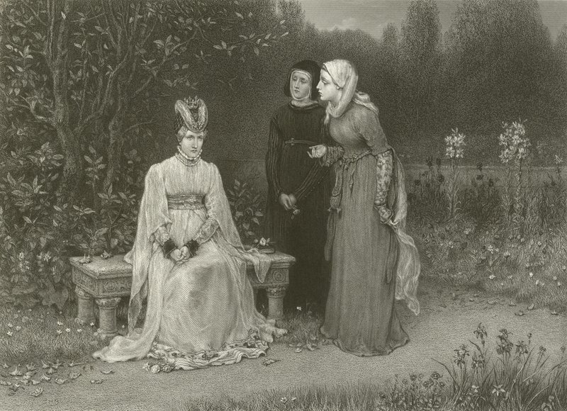 Königin Isabella und ihre Damen von George Henry Boughton
