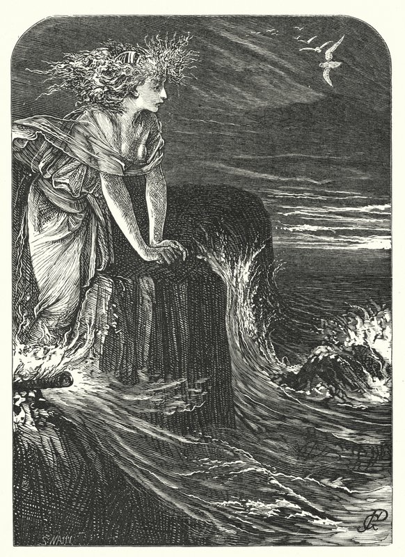 Die Geisterschiffe (Gravur) von George John Pinwell