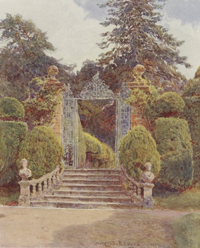 Brockenhurst, das Gartentor von George Samuel Elgood