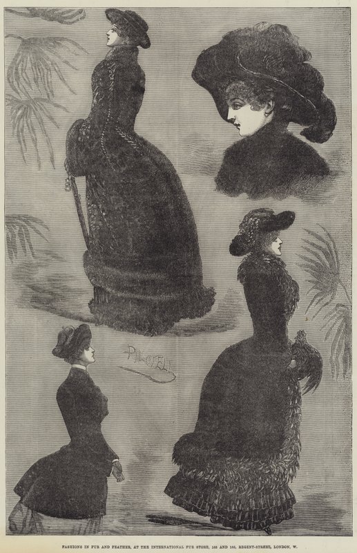 Werbung, International Fur Store von Georges Labadie Pilotell
