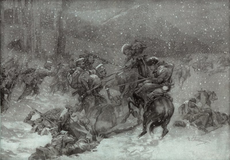 Angriff auf Kalmyk von German School