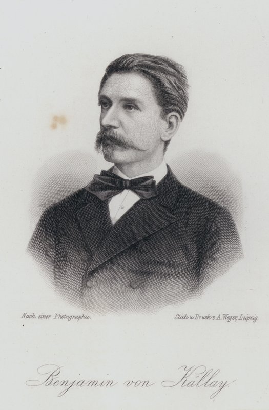 Beni Kallay, österreichisch-ungarischer Staatsmann (Gravur) von German School