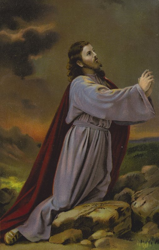 Christus kniend von German School