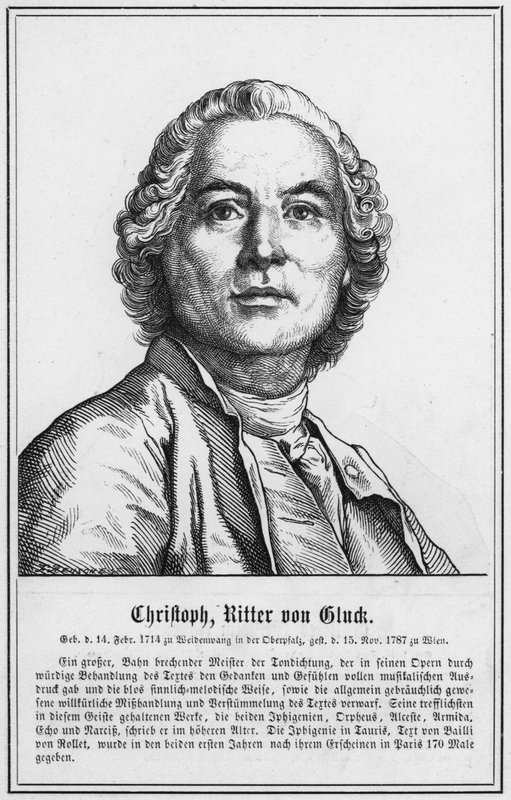 Christoph, Ritter von Gluck von German School