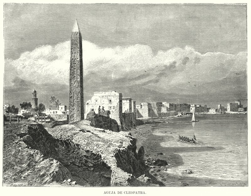 Cleopatras Nadel, Alexandria, Ägypten von German School