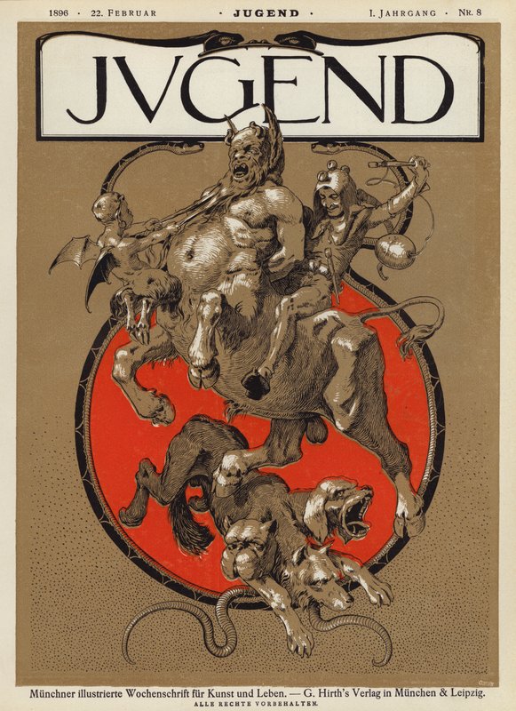 Titelillustration für Jugendmagazin, 1896 von German School
