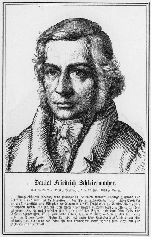 Daniel Friedrich Schleiermacher (Stich) von German School