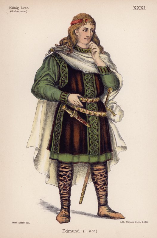 Edmund, aus Shakespeares König Lear von German School