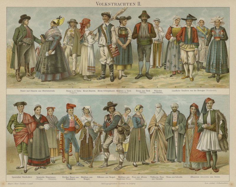 Volkstrachten von German School