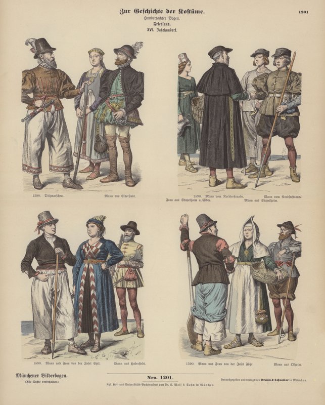 Friesische Kostüme von German School