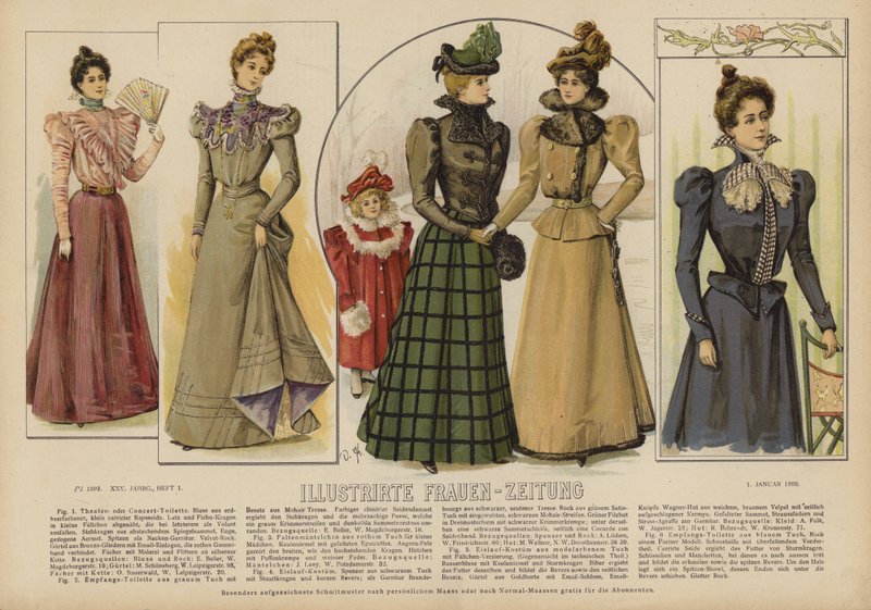 Illustration für Illustrirte Frauen-Zeitung von German School