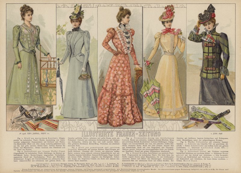Illustration für Illustrirte Frauen-Zeitung von German School