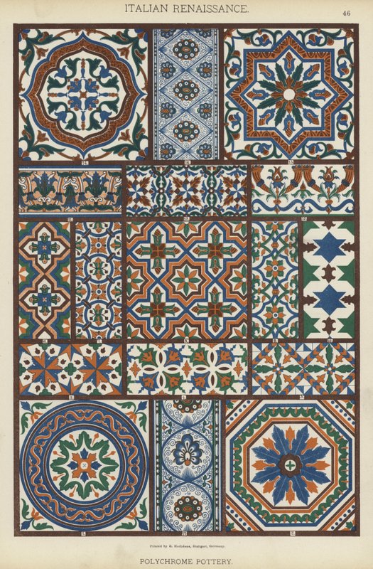 Italienische Renaissance, Polychrome Keramik von German School