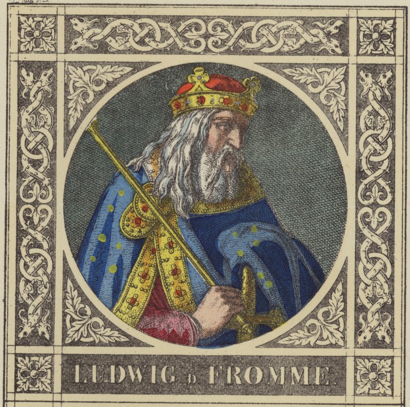 Ludwig der Fromme, 814-840 von German School