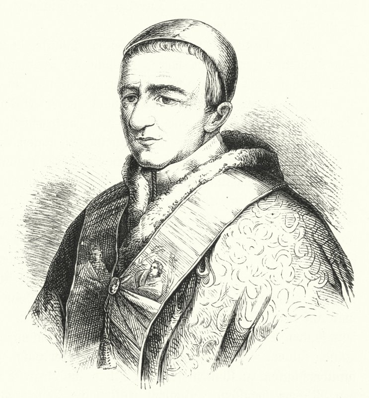 Papst Gregor XVI. (Stich) von German School