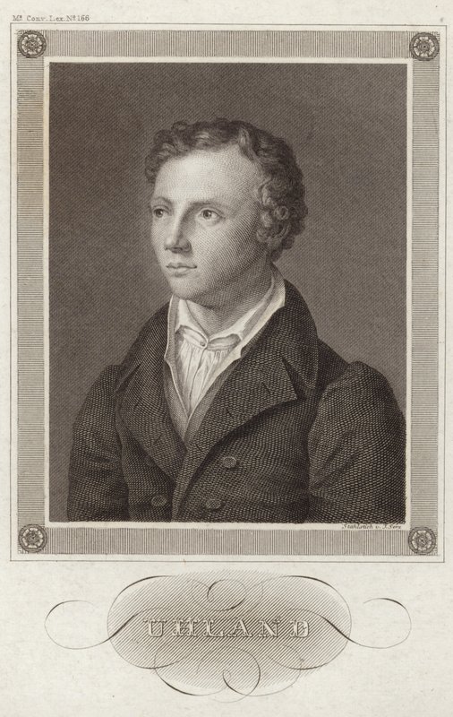 Porträt von Ludwig Uhland von German School