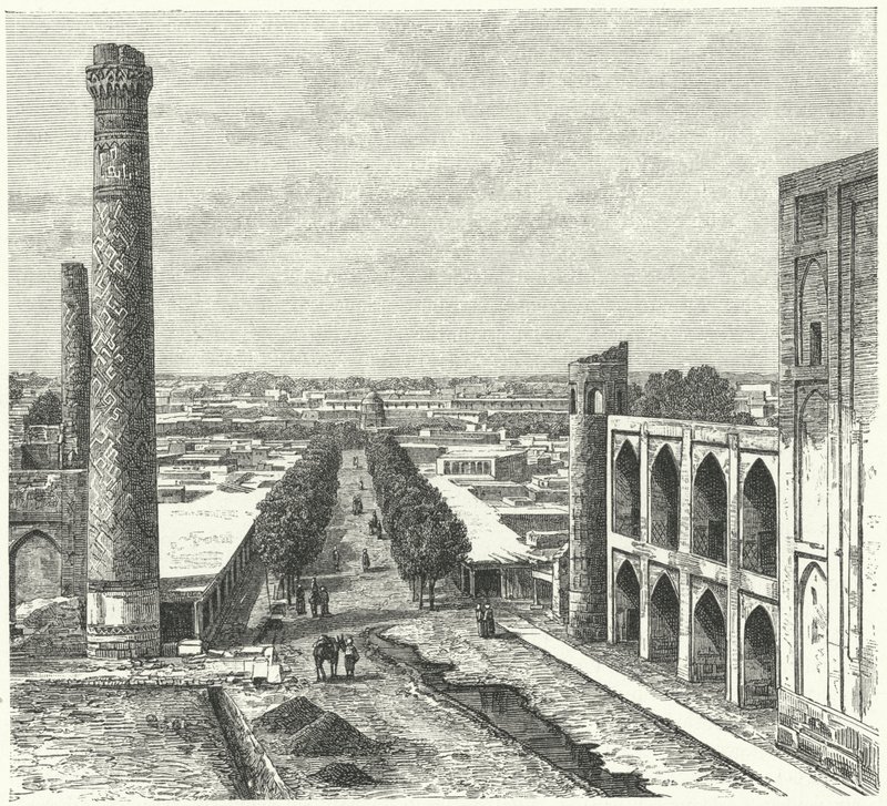 Samarkand (Gravur) von German School