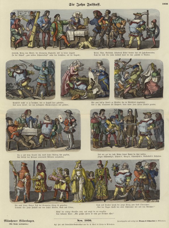 Sir John Falstaff von German School