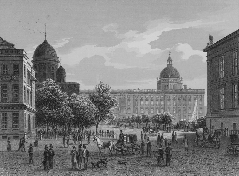 Der Lustgarten, Berlin (Stahlstich) von German School