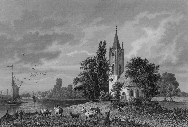 Ansicht von Stralau, Berlin von German School